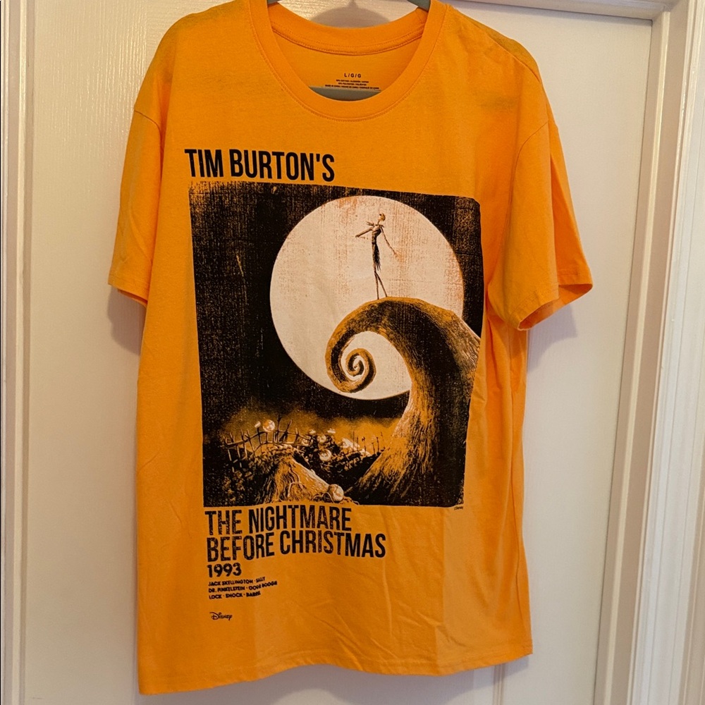 Disney Nightmare Before Christmas Yellow Tshirt